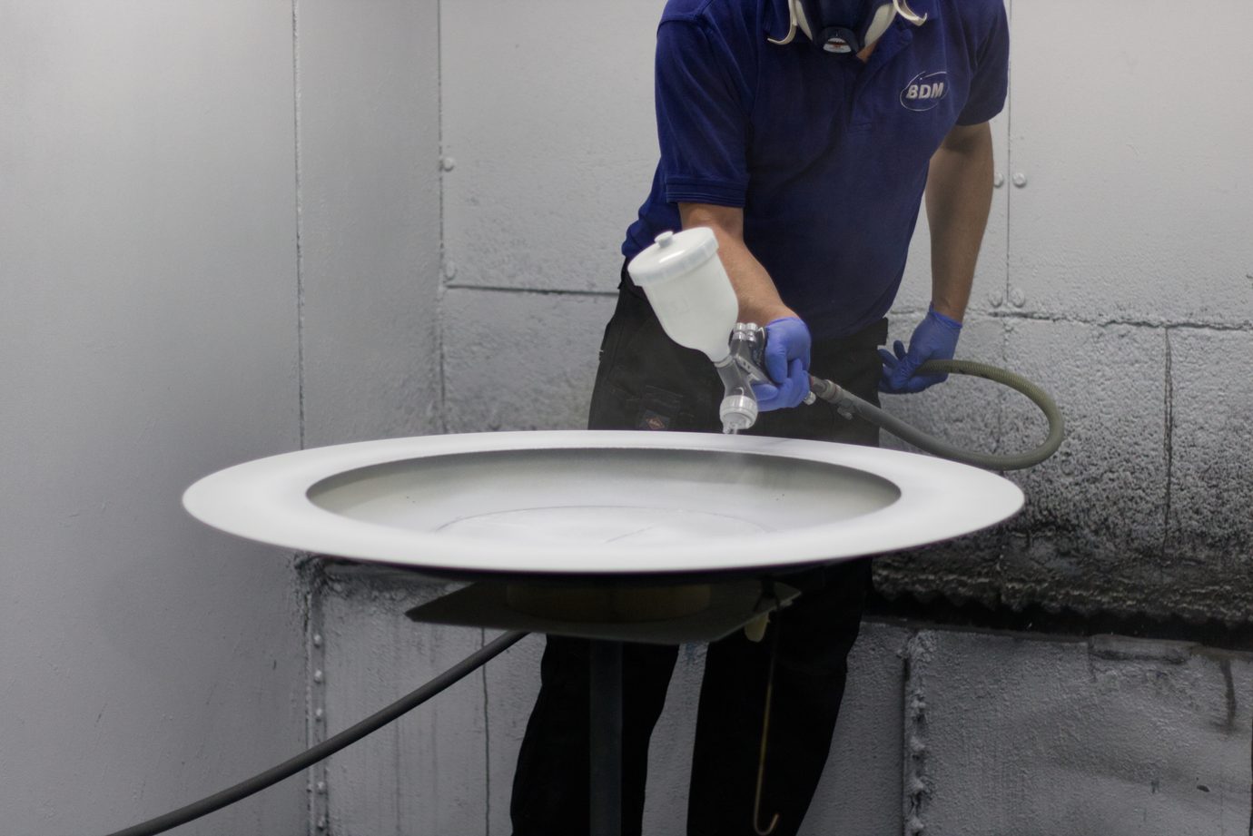 Wet spray painting booth at BDM Group